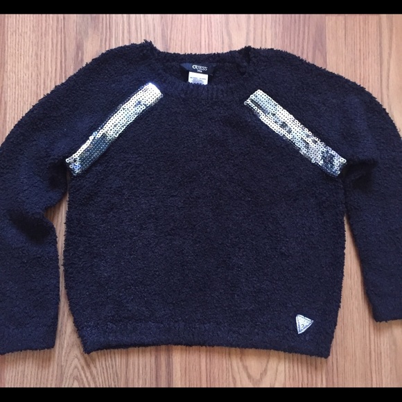 Guess Kids Sweater with Sequined Embellishment - Picture 1 of 5